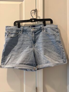 GAP Blue Denim Roll-Cuff Women's Shorts size 16